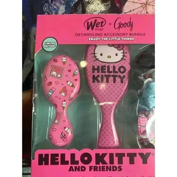 WET BRUSH + Goody Detangling Accessory Bundle Hello Kitty And Friends - Picture 2 of 5